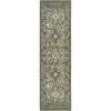 Superior Radcliffe Collection Area Rug, 8mm Pile Height with Jute Backing, Traditional European Tapestry Design, Fashionable and Affordable Woven Rugs – 2’7″ x 8′ Runner,Green