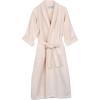 Superior Waffle Weave Cotton Unisex Bathrobe with Belt, Soft and Absorbent Robe for Men and Women Bath Essentials Robes(Cream)