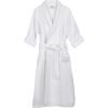 Superior Waffle Weave Cotton Unisex Bathrobe with Belt, Soft and Absorbent Robe for Men and Women Bath Essentials Robes(White)