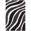 Superior Waverling Shag Indoor Area Rug, Black, 4′ x 6′
