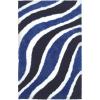 Superior Waverling Shag Indoor Area Rug, Navy Blue, 5′ x 8′