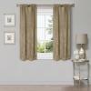 Superior Waverly Blackout Curtain Set of 2, Thermal Insulated Panel Pair with Grommet Top Header, Beautiful Embossed Wave Room Darkening Drapes, Available in 4 Lengths – Ivory, 52”x84” each(Tan)