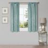 Superior Waverly Blackout Curtain Set of 2, Thermal Insulated Panel Pair with Grommet Top Header, Beautiful Embossed Wave Room Darkening Drapes, Available in 4 Lengths – Ivory, 52”x84” each(Teal)