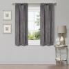 Superior Waverly Blackout Curtain Set of 2, Thermal Insulated Panel Pair with Grommet Top Header, Beautiful Embossed Wave Room Darkening Drapes, Available in 4 Lengths – Ivory, 52”x84” each(Silver)