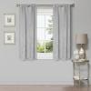 Superior Waverly Blackout Curtain Set of 2, Thermal Insulated Panel Pair with Grommet Top Header, Beautiful Embossed Wave Room Darkening Drapes, Available in 4 Lengths – Ivory, 52”x84” each(Chrome)