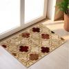 Superior Witland Modern Trellis Indoor Area Rug with Jute Backing Decor for Bedroom, Office, Living Room, Entryway, Vintage Tribal Area Rugs Viking Collection, 8′ x 10′, Royal Blue(Beige)