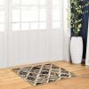 Superior Witland Modern Trellis Indoor Area Rug with Jute Backing Decor for Bedroom, Office, Living Room, Entryway, Vintage Tribal Area Rugs Viking Collection, 8′ x 10′, Royal Blue(Multi-colored)