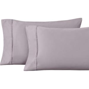 1200 Thread Count 100% Egyptian Cotton, Soft and Breathable, 2-Piece King Pillowcase Set Solid, White(Zephyr)