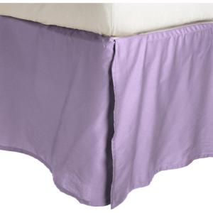 3000 Series Wrinkle Resistant Cloud Solid Bed Skirt, Twin XL, Tan(Lilac)