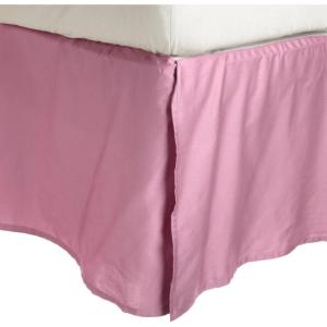 3000 Series Wrinkle Resistant Cloud Solid Bed Skirt, Twin XL, Tan(Pink)