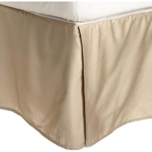 3000 Series Wrinkle Resistant Cloud Solid Bed Skirt, Twin XL, Tan(Tan)