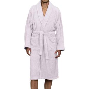 Cotton Unisex Terry Robe, Soft And Absorbent Robes For Men And Women, Bathroom Accessories(Lilac)
