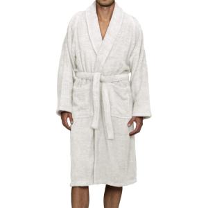Cotton Unisex Terry Robe, Soft And Absorbent Robes For Men And Women, Bathroom Accessories(White)