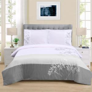 SUPERIOR 100% Cotton Duvet Cover Set, Soft 3-Piece Duvet Set, Includes 1 Duvet Cover with Button Closure, 2 Pillow Shams, Sydney Collection, King/California King(Multi-colored)