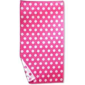 SUPERIOR 100% Cotton Luxury Beach Towels – Oversized Beach Towel, 450 GSM Swim Towel, Red, White, & Blue Ocean Stripes (34″ x 64″)(Pink)