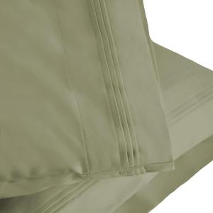 SUPERIOR 1000 Thread Count Egyptian Cotton Pillowcase Set, Pillow Covers for All Pillows and Sleepers, Soft Pillowcases for Bed Fashion, Basics, Large Cases, 2-Piece Set- Standard, Light Blue(Sage)