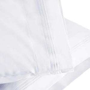 SUPERIOR 1000 Thread Count Egyptian Cotton Pillowcase Set, Pillow Covers for All Pillows and Sleepers, Soft Pillowcases for Bed Fashion, Basics, Large Cases, 2-Piece Set- Standard, Light Blue(White)