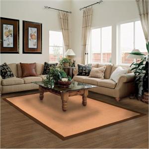 SUPERIOR Classic Collection Hand Woven Jute Rug (5’X8′) – Navy Blue(Chocolate)