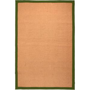 SUPERIOR Classic Collection Hand Woven Jute Rug (5’X8′) – Navy Blue(Green)