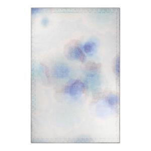 SUPERIOR Kids Indoor Area Rug, Elephant Design, Cute Rugs for Bedroom, Nursery, Playroom, Living Room, Entryway, Unique Accent, Soft Cotton Backed Rugs, Nursery Collection, 4′ x 6′, Baby Blue(Cerulean Blue)
