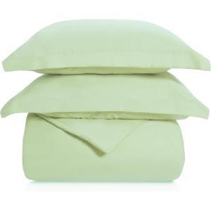 Superior 100% Cotton, 300 Thread Count Wrinkle Free, Easy Care 3 Piece – King/California King Duvet Cover Set, Ivory(Mint)