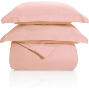 Superior 100% Cotton, 300 Thread Count Wrinkle Free, Easy Care 3 Piece – King/California King Duvet Cover Set, Ivory(Peach)