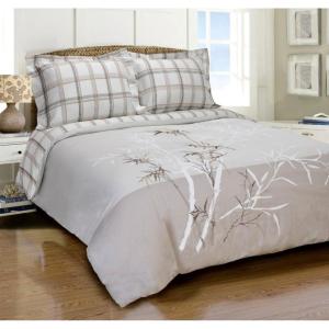 Superior 100% Cotton Duvet Cover Set, Soft Lightweight Duvet Covers, 3-Piece Set Includes 1 Reversible Duvet Cover, 2 Pillow Shams, Sateen Weave, Elmwood Collection, Full/Queen Size(Multi-colored)