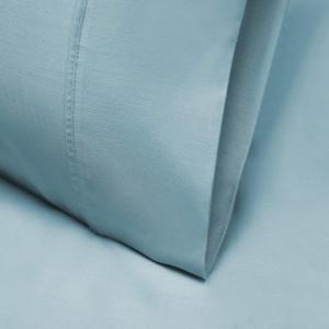 Superior 1000 Thread Count Tencel Blend Pillowcase Set, Standard, Ivory(Blue)