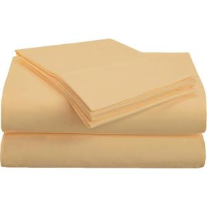 Superior 1500 Series Premium Quality 100% Brushed Soft Microfiber 4-Piece Luxury Deep Pocket Cooling Bed Sheet Set, Hypoallergenic, Wrinkle and Stain Resistant – Full, Teal(Gold)