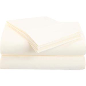 Superior 1500 Series Premium Quality 100% Brushed Soft Microfiber 4-Piece Luxury Deep Pocket Cooling Bed Sheet Set, Hypoallergenic, Wrinkle and Stain Resistant – Full, Teal(Ivory)