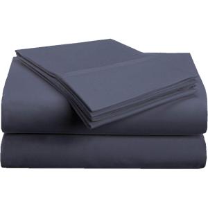 Superior 1500 Series Premium Quality 100% Brushed Soft Microfiber 4-Piece Luxury Deep Pocket Cooling Bed Sheet Set, Hypoallergenic, Wrinkle and Stain Resistant – Full, Teal(Navy Blue)