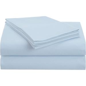 Superior 1500 Series Premium Quality 100% Brushed Soft Microfiber 4-Piece Luxury Deep Pocket Cooling Bed Sheet Set, Hypoallergenic, Wrinkle and Stain Resistant – Full, Teal(Light Blue)