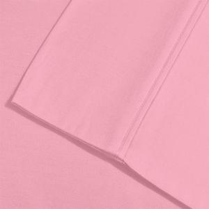 Superior 1502 Series Premium Quality Microfiber Pillowcase Set, Standard, Silver(Pink)