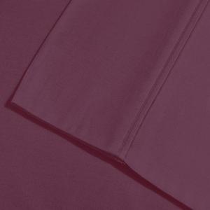 Superior 1502 Series Premium Quality Microfiber Pillowcase Set, Standard, Silver(Plum)