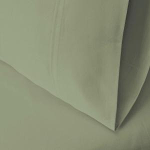 Superior 700 Thread Count Egyptian Cotton Pillowcase Bed Set, Modern Solid Sateen, Naturally Breathable and Cooling, Extra Comfort Pillow Cover, Includes: Two Pillowcases, Standard, Coral(Sage)
