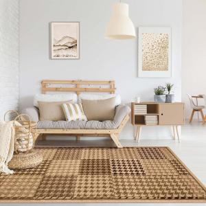 Superior Area Rugs for Bedroom, Farmhouse, Kitchen, Entryway, Laundry Room | Living Room Decor | Mosaic Collection, Chocolate, 2′ 7″ x 8′ Chocolate(Light Brown)
