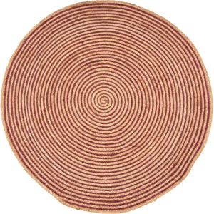 Superior Braided Dyed Jute Handwoven Indoor Area Rug, Jute Floor Decor For Living Room, Hallway, Entry, Dining Room, Bedroom, Office, Apartment, Hand-Woven Modern Farmhouse Rugs, 2′ 6″ x 8′, Navy Blue(Burgundy)