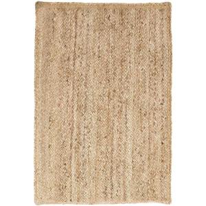 Superior Braided Jute Indoor Outdoor Area Rug, Jute Floor Decor for Patio, Pool Deck, Living Room, Dining Room, Bedroom, Office, Dorm, Kitchen, Entry, Modern Farmhouse Rugs, 5′ x 8′, Natural Tan(Natural Tan – Z)