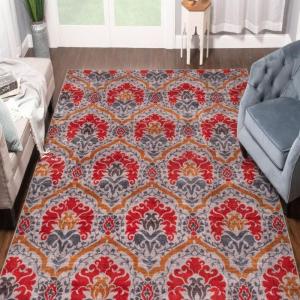 Superior Chloe Indoor Area Rug, 2 ft x 3 ft, Chocolate(Grey)