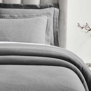Superior Cotton Fleur De Lis Bedspread Set, Warm Blankets, All-Season Bedding, Bedroom Decor, Decorative Boho Medallion Coverlet, Includes 1 Bedspread, 2 Pillow Shams, Full, Peach(Grey 02)
