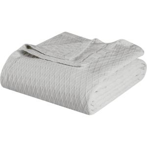 Superior Diamond Weave All-Season Cotton Blanket, Cover for Home, Couch, Bed, Soft, Warm Blankets, Boho Aesthetic, Comfy, Cozy, and Cute Covers, Decorative Bedding Essentials, Full/Queen, Chocolate(Platinum)