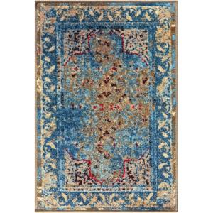 Superior Edgeworth Bakhtiari Mediterranean Indoor Area Rug for Living Room, Bedroom, Office, Kitchen, Dining, Washable Rugs, Foam Backing, Angeles Collection, 4′ x 6′, Green-Beige(2′ x 3′)