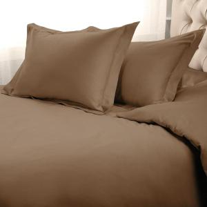 Superior Egyptian Cotton 1500 TC Duvet Cover Set – Luxurious Comforter Covers, Soft Bedding Essentials, Secure Button Closure, Includes 1 Duvet Cover & 2 Shams, King/California King, Black(Taupe – Z)