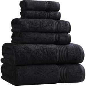 Superior Egyptian Cotton 2-Piece Bath Sheet Towel Set, Oversized Body Towels For Adults And Kids, Large Towel For Bath, Shower, Guest Bathroom, Spa, Gym, Resort, Essentials, Airbnb, Peach(Black)