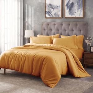 Superior Egyptian Cotton 300 Thread Count Duvet Cover Set, Soft Comforter Covers, Luxury Bedding Essentials, Button Closure, Includes 1 Duvet Cover, 1 Pillow Sham, Twin, Teal(Gold – Z)