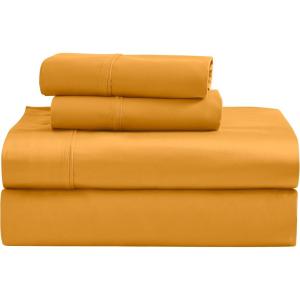 Superior Egyptian Cotton 4 Piece Sheet Set, Luxury 1200 Thread Count, Eco-Friendly, Sustainable Sheets, Ultra-Soft Basics, Solid, Deep Pocket Fitted Sheet, Flat Sheet, Pillowcases, King, White(Dijon – Z)