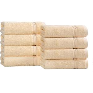 Superior Egyptian Cotton Bath Towel Set, Towels For Home Bathroom, Master, Guest Bath, Decor Essentials, Quick Dry, Absorbent, Large Body Towels, Spa, Hotel, Resort, Adult, Kids, Set of 8, Canary(Canary)