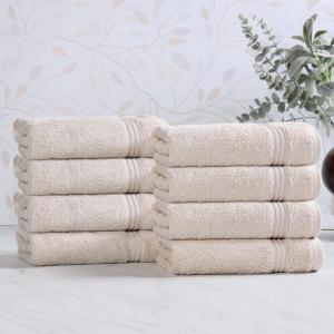 Superior Egyptian Cotton Bath Towel Set, Towels For Home Bathroom, Master, Guest Bath, Decor Essentials, Quick Dry, Absorbent, Large Body Towels, Spa, Hotel, Resort, Adult, Kids, Set of 8, Canary(Stone)