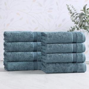 Superior Egyptian Cotton Bath Towel Set, Towels For Home Bathroom, Master, Guest Bath, Decor Essentials, Quick Dry, Absorbent, Large Body Towels, Spa, Hotel, Resort, Adult, Kids, Set of 8, Canary(Sapphire – Z)