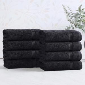Superior Egyptian Cotton Bath Towel Set, Towels For Home Bathroom, Master, Guest Bath, Decor Essentials, Quick Dry, Absorbent, Large Body Towels, Spa, Hotel, Resort, Adult, Kids, Set of 8, Canary(Black – Z)